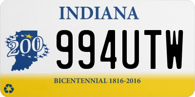 IN license plate 994UTW