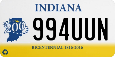 IN license plate 994UUN