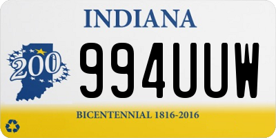 IN license plate 994UUW