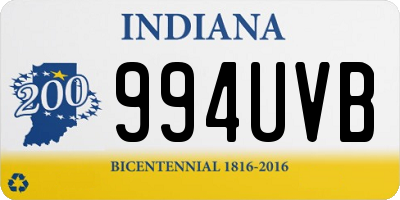 IN license plate 994UVB