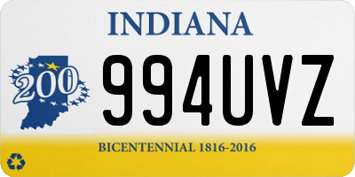 IN license plate 994UVZ