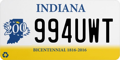 IN license plate 994UWT