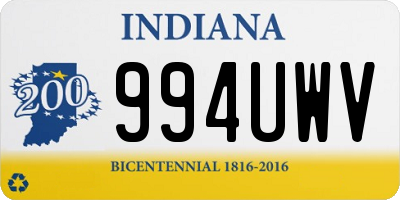 IN license plate 994UWV