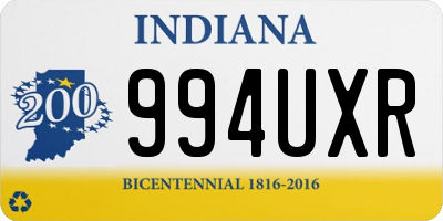 IN license plate 994UXR