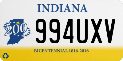 IN license plate 994UXV