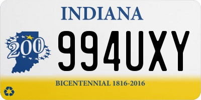 IN license plate 994UXY