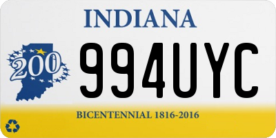 IN license plate 994UYC