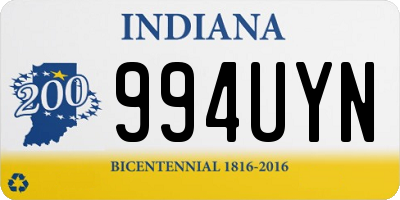 IN license plate 994UYN