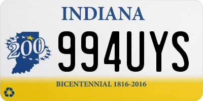 IN license plate 994UYS