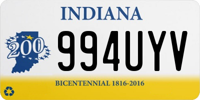 IN license plate 994UYV