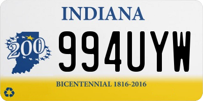 IN license plate 994UYW