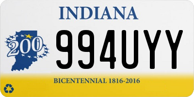 IN license plate 994UYY