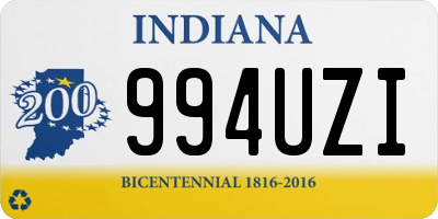 IN license plate 994UZI