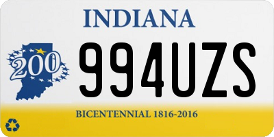 IN license plate 994UZS