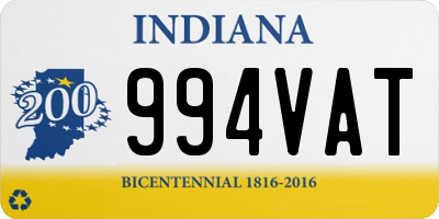 IN license plate 994VAT