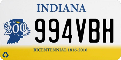 IN license plate 994VBH