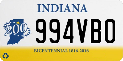 IN license plate 994VBO