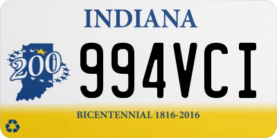 IN license plate 994VCI