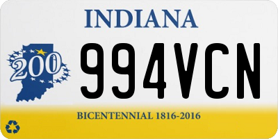 IN license plate 994VCN