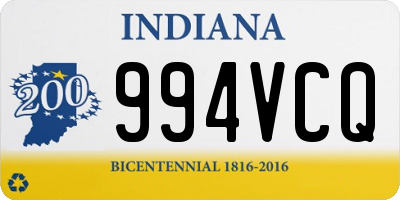 IN license plate 994VCQ