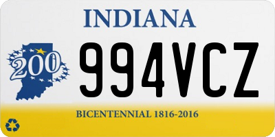 IN license plate 994VCZ