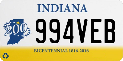 IN license plate 994VEB