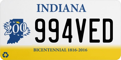 IN license plate 994VED