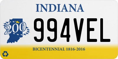 IN license plate 994VEL