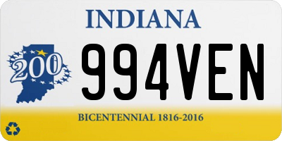 IN license plate 994VEN