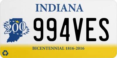 IN license plate 994VES