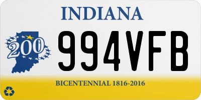 IN license plate 994VFB