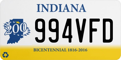 IN license plate 994VFD