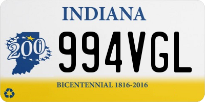 IN license plate 994VGL