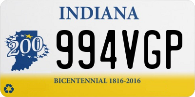 IN license plate 994VGP