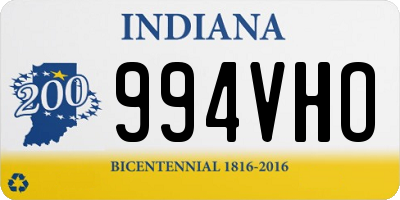 IN license plate 994VHO