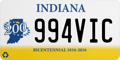 IN license plate 994VIC