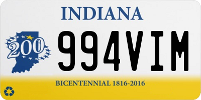 IN license plate 994VIM