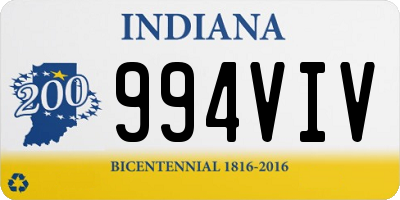 IN license plate 994VIV