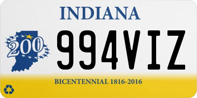 IN license plate 994VIZ