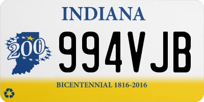 IN license plate 994VJB