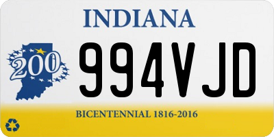 IN license plate 994VJD