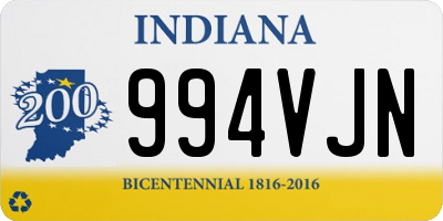 IN license plate 994VJN