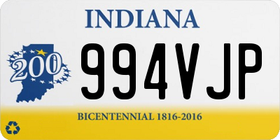 IN license plate 994VJP