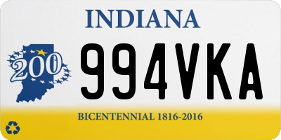 IN license plate 994VKA