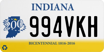 IN license plate 994VKH