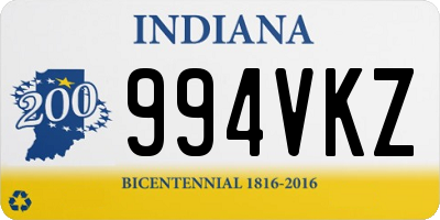 IN license plate 994VKZ