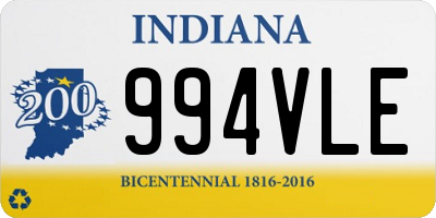 IN license plate 994VLE