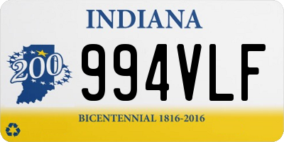 IN license plate 994VLF