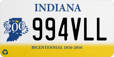 IN license plate 994VLL