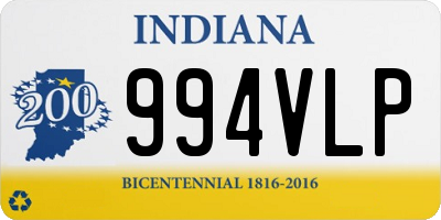 IN license plate 994VLP